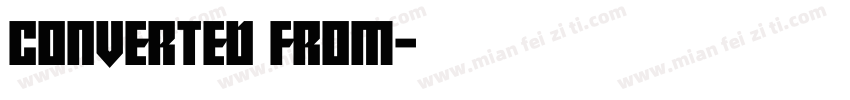 Converted from字体转换